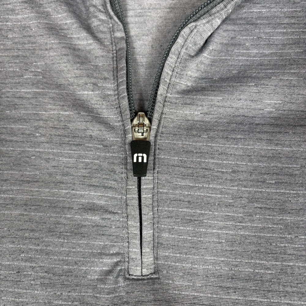 TravisMathew Men’s Gray Heather 1/4 Zip Pullover Long Sleeve Size Medium - Picture 3 of 11